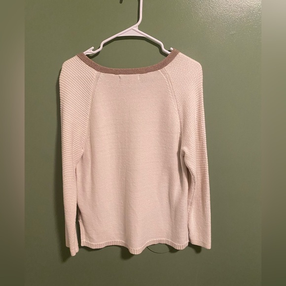 Banana Republic Cream and Tan Textured Sweater - Picture 3 of 3